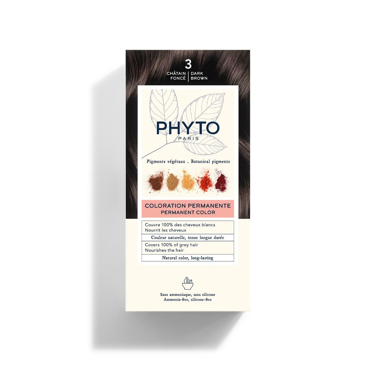 PHYTO FARBA DO WŁOSÓW 3 Ciemny Kasztan