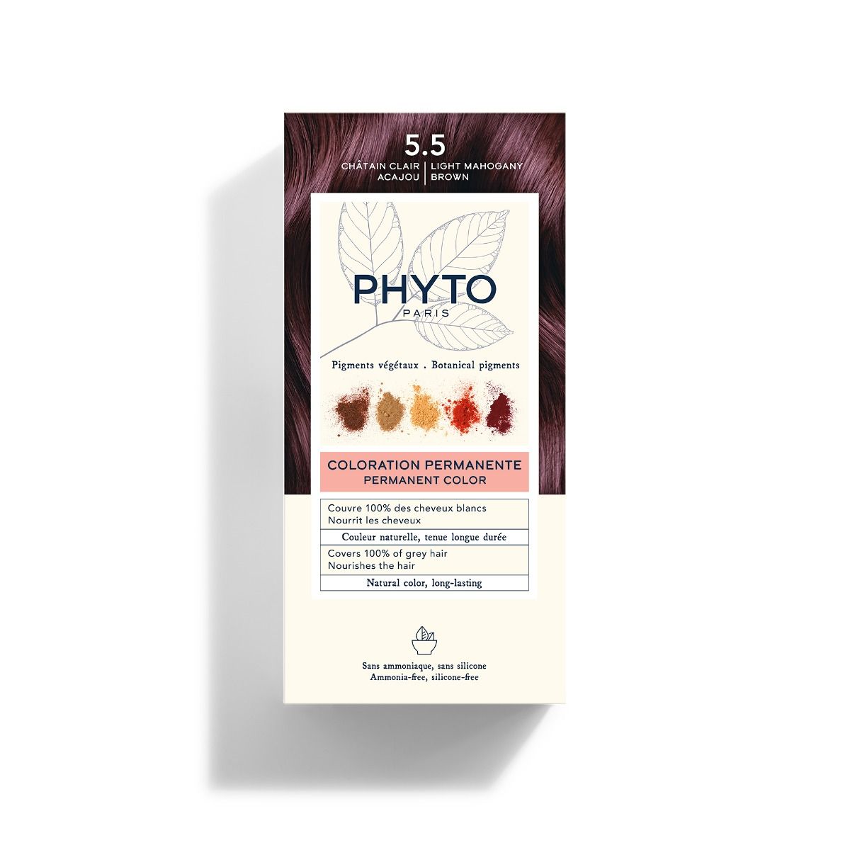 PHYTO FARBA DO WŁOSÓW 5.5 Jasny mahoniowy brąz