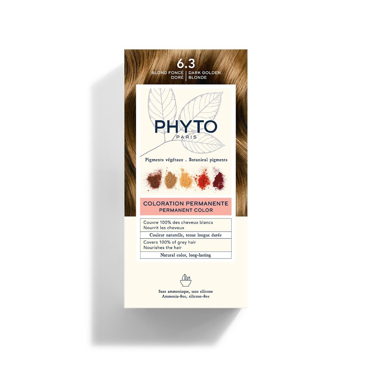 PHYTO FARBA DO WŁOSÓW 6.3 Ciemny złoty blond